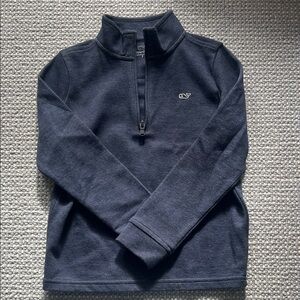 Vineyard Vines Kids Navy Half-Zip Sweater